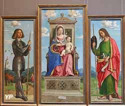 Vierge à l'Enfant entre saint Georges et saint Jacques (Giovanni Battista Cima dit Cima da Conegliano)