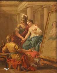 Apelle amoureux de la maîtresse d'Alexandre (Louis-Jean-François Lagrenée)