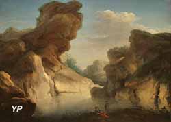 Pêcheurs près d'un lac (Antoine Lebel)