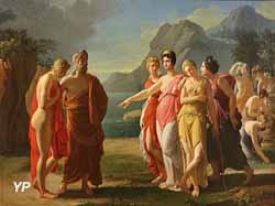Calypso recevant dans son île Télémaque et Mentor (Pierre-Edme-Louis Pellier, 1804)