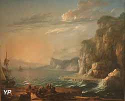 Le soleil couchant ou Vue des environs de Dieppe (Antoine Lebel)