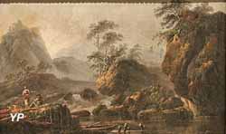 Paysage à la cascade (Jean Pillement)