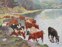 Alfred Foretay, L’abreuvoir, lac Chambon