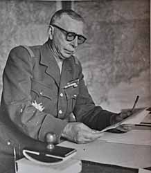 Le général Doyen en mars 1945