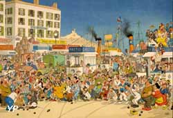 Albert Dubout, La partie de p&eacute;tanque