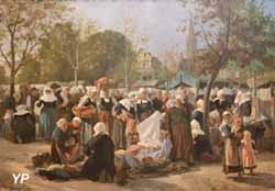 Le marché aux chiffons dans le Finistère (Jules Trayer, 1886)