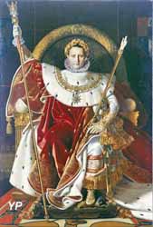 Invalides - Napoléon Ier sur le trône impérial ou Sa majesté l'empereur des Français sur son trône